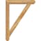 Ekena Millwork Traditional Craftsman Rough Sawn Bracket w/ Offset Brace, Western Red Cedar, 6"W x 32"D x 44"H BKT0604X32X44TRA04RWR - alternate 2